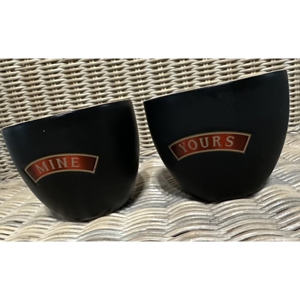 Baileys Original Irish Cream Mine Yours Dessert Cups Mugs Set of 2